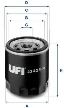 Olejový filtr UFI 23.435.00