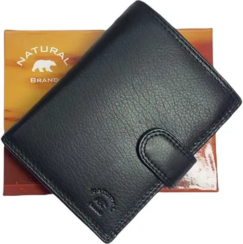 Peněženka Pragati Fashion Pánská kožená peněženka se zápinkou Black