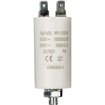 Kondenzátor Fixapart Kondenzátor rozběhový 6uf / 450 V s fastony (W1-11006N)