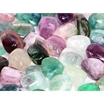 Drahý kámen Magieprirody.cz Tromlovaný kámen Fluorit XL velikost 30 - 55 mm - Brazílie #52 Množství: 1ks