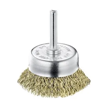 CMN-KARNASCH Hrncový kartáč kadeřavý TE50 pomosazená ocel 50 mm materiál: Pozinkovaná ocel, Průměr (mm): 75, Délka drátu: 25