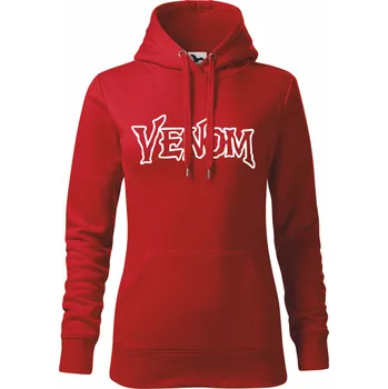 Dámská mikina Dámská mikina s nápisem Venom červená