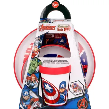 STOR Jídelní sada Avengers Heroes premium 3ks