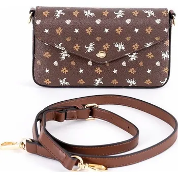 Kabelka Dámská malá pevná crossbody kabelka David Jones CM6120 tmavěhnědá | KabelkyproVas.cz