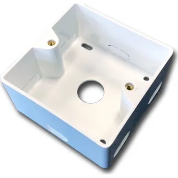 Elektrická zásuvka DATACOM Surface BOX 80x80mm - 35mm oblé rohy 2271