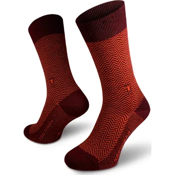 Pánská móda Northman Hamar Merino ponožky Velikost: 45-47 Vínové Společenské Merino Ponožky