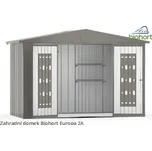 Biohort Zahradní domek EUROPA 2A, stříbrná metalíza