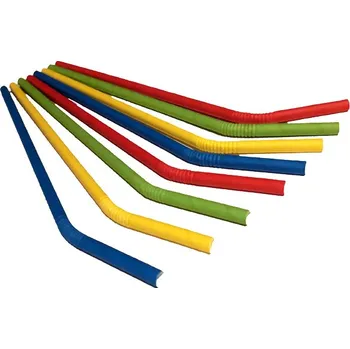 Brčka papírová flexibilní 6x220mm, 200ks. mix barev