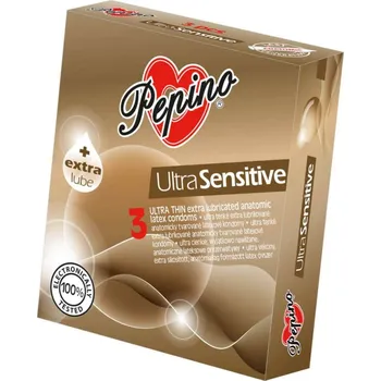 Kondom Kondom Pepino ULTRA SENSITIVE 3 ks - s kupónem KUP15 cena 33 Kč + extra diskrétní expedice