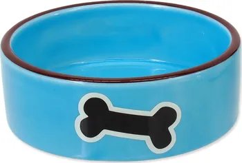 Miska pro psa Dog Fantasy Miska keramická kost modrá 12,5 cm/290 ml