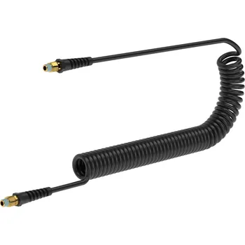 Zahradní hadice PUFS6108DVK: spirálová hadice Flamex 6/10mm, 8m, šroubení R1/4", polyuretan, černá (spirálová hadice Flamex 6/10mm, 8m, šroubení R1/4", polyuretan, černá)