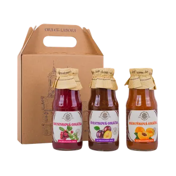 Dárkový potravinový koš Klášterní Officína - Dárkový balíček č. 60 – 3× SLADKÁ OMÁČKA