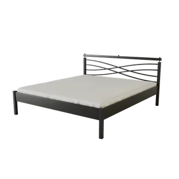 Postel Kovová postel ANGELETA Povrchová úprava: bílá, Rozměr: 90 x 200 cm