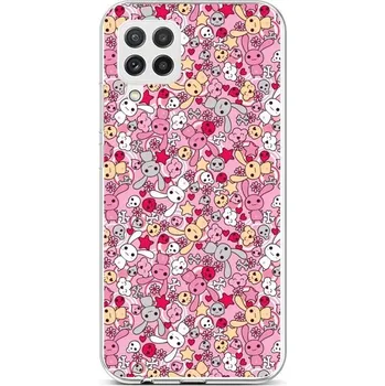 Pouzdro na mobilní telefon Kryt Samsung A22 silikon Pink Bunnies (obal neboli pouzdro na Samsung A22)