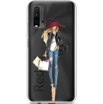 Pouzdro na mobilní telefon Kryt Xiaomi Redmi 9T silikon Lady 2 (obal neboli pouzdro na Xiaomi Redmi 9T)