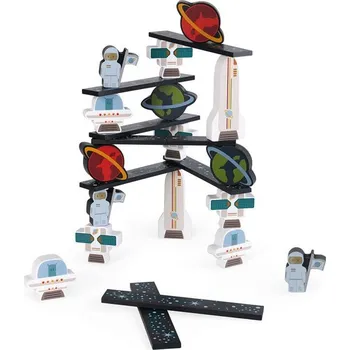 ostatní stavebnice Kostky - Stavebnice dřevěná, Vesmír, 36ks (Janod) - Akce