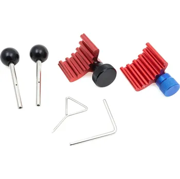 Rozvod motoru Aretace motorů VAG 1.2/1.4/1.6/1.9/2.0 TDi (Speciální přípravky pro zajištění klikové hřídele, vstřikovacího čerpadla a napínáku při opravě motoru či výměně řemene.)