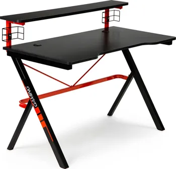 Počítačový stůl Modern Home Gaming herní stůl černý/červený