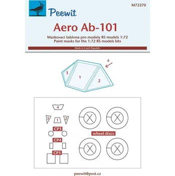 Plastikový model Peewit 1/72 Canopy mask Aero Ab-101 (RS)