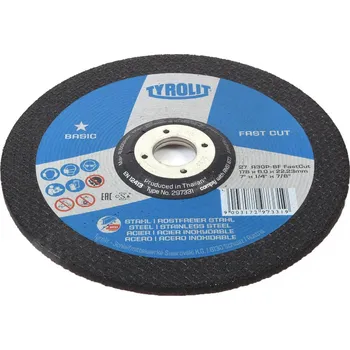 Brusný kotouč Kotouč brusný ocel/nerez Tyrolit - 180x6mm