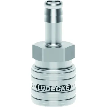 Ventil ESEG 6 TAB (rychlospojka Standard 6mm, hladká, ventil, DN7.2, nerez)