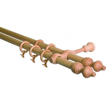 Garnýž 120 cm dvouřadá - dvojitá, odstín buk