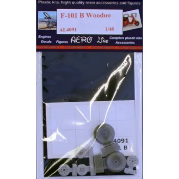 Plastikový model Plusmodel 1/48 Wheels for F-101 B Voodoo