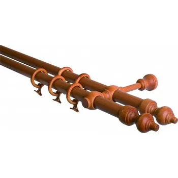 Garnýž Garnýže-Hebr Garnýž 300 cm dvouřadá - dvojitá, odstín třešeň