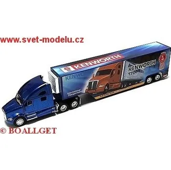 Plastikový model KINTOY KENWORTH T700 BLUE w/ CONTAINER PRINT 1302