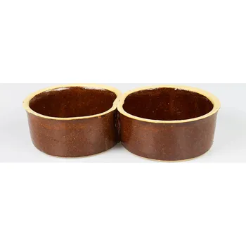 Miska pro psa Keramická dvoumiska velká - vnitřní průměr 13 cm