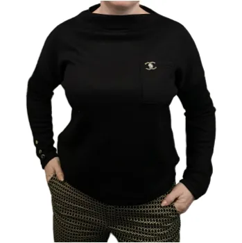 Dívčí mikina made in Italy Dívčí svetrová halenka dlouhý rukáv 21558 barva: černá, Rozměr: 152