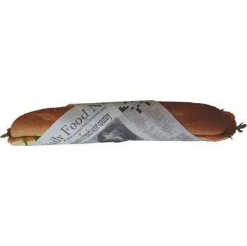 Jednorázové nádobí Papírový přířez nepromastitelný Snacking Wrap 31x28,5cm-potisk noviny/ 500ks