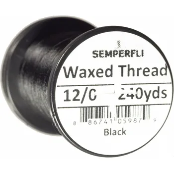Semperfli Classic Waxed Thread 12/0 Black