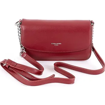Kabelka Malá tmavěčervená crossbody kabelka David Jones CM6262A