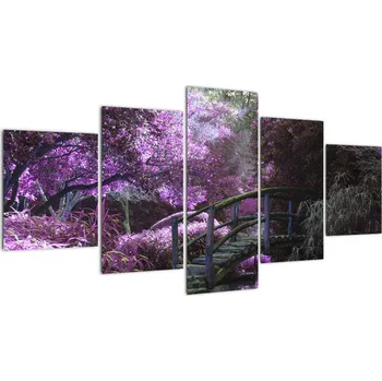 Obraz LuxusniObrazy.cz Obraz - fialové stromy