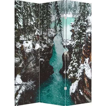 Paraván LuxusniObrazy.cz Paraván - Horská řeka v zimě