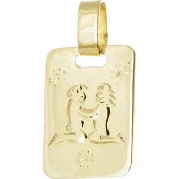 Přívěsek Přívěšek znamení Blíženci ze žlutého zlata ZZ0805BLIMZLF + dárek zdarma