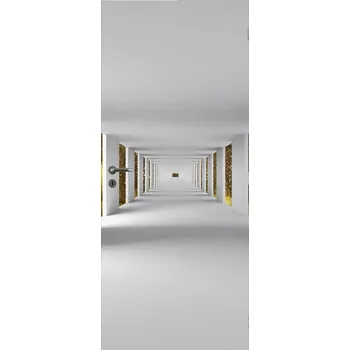 Fototapeta LuxusniObrazy.cz Fototapeta na dveře - Tunel se zlatým nebem