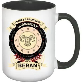 Hrnek velký barevný s potiskem Znamení zvěrokruhu BERAN