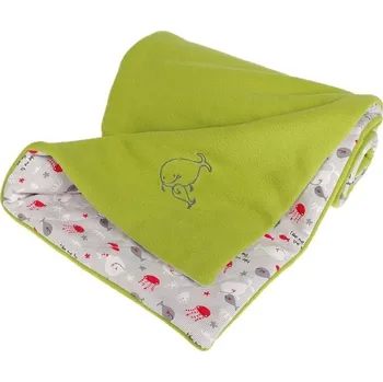 Dětská deka Kaarsgaren Zateplená dětská deka zelená rybičky