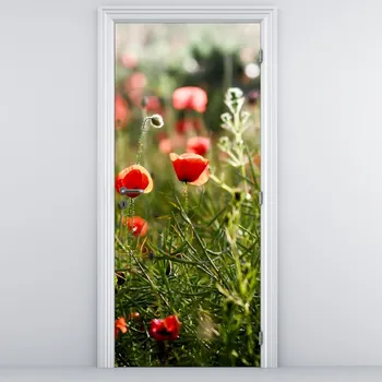 Fototapeta LuxusniObrazy.cz Fototapeta na dveře - Vlčí máky