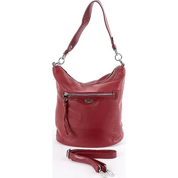 Kabelka Dámská kabelka na rameno i crossbody David Jones 6603-2 tmavěčervená | KabelkyproVas.cz