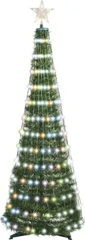 Vánoční stromek EMOS D5AA03 LED stromek se světelným řetězem a hvězdou zelený 180 cm