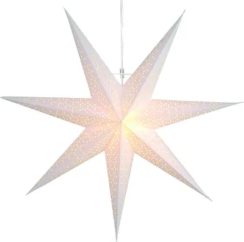 Vánoční osvětlení Star Trading Dot White dekorace závěsná hvězda 70 cm 1 žárovka teplá bílá