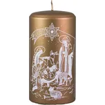 Vánoční svíčka Betlém XL hnědá