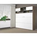 Nabytekmorava Sklápěcí postel VS1056 MAX, 200x140cm barva lamina: dub amalfi/bílé dveře, matrace: bez matrace, varianta dveří: lesklé