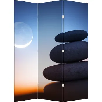 Paraván LuxusniObrazy.cz Paraván - Poskládané kameny na sobě