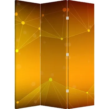 Paraván LuxusniObrazy.cz Paraván - Abstraktní žlutý