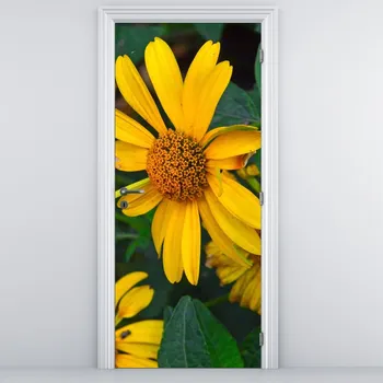 Fototapeta LuxusniObrazy.cz Fototapeta na dveře - Žluté květiny