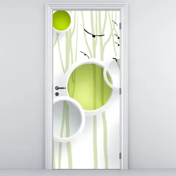 Fototapeta LuxusniObrazy.cz Fototapeta na dveře - Abstrakce se stromy